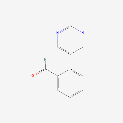 640769-71-7 2-(Pyrimidin-5-yl)benzaldehyde chemical structure