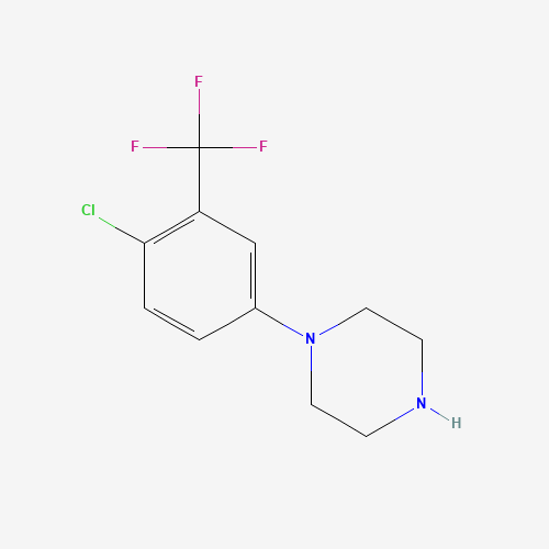 41213-04-1 1-(4-CHLORO-3-TRIFLUOROMETHYLPHENYL)PIPERAZINE chemical structure