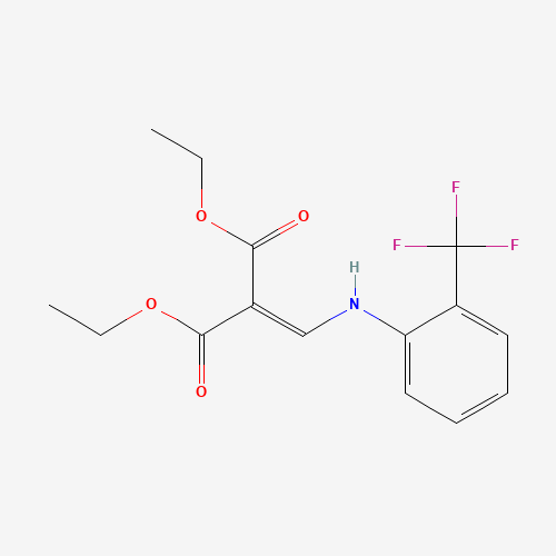23779-94-4 2-((2-TRIFLUOROMETHYLPHENYLAMINO)METHYLENE)MALONIC ACID DIETHYL ESTER chemical structure