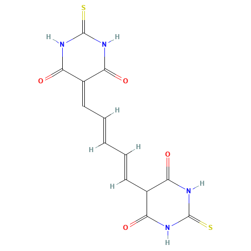 1-(4-OXO-6-HYDROXY-2-THIOXO-2,3,4,5-TETRAHYDRO-PYRIMIDO-5-YLIDEN)-5-(4,6-DIOXO-2-THIOXO-HEXAHYDRO-PYRIMIDO-5-YL)-PENTADIENE-2,4, 63811-40-5, FT-0609246, N/A 1-(4-OXO-6-HYDROXY-2-THIOXO-2,3,4,5-TETRAHYDRO-PYRIMIDO-5-YLIDEN)-5-(4,6-DIOXO-2-THIOXO-HEXAHYDRO-PYRIMIDO-5-YL)-PENTADIENE-2,4, 63811-40-5, FT-0609246, N/A