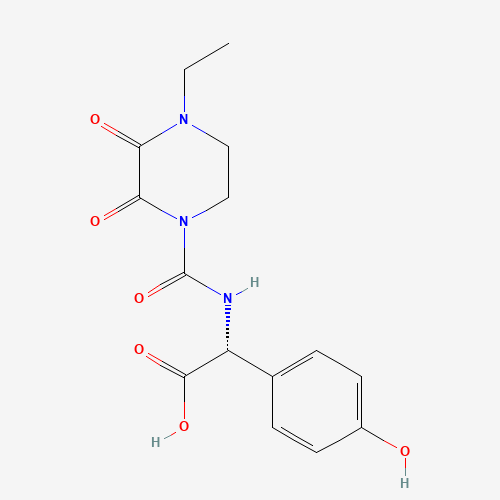 62893-24-7 (2R)-2-[(4-Ethyl-2,3-dioxopiperazinyl)carbonylamino]-2-(4-hydroxyphenyl)acetic acid chemical structure
