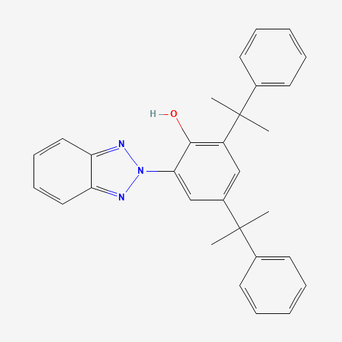 70321-86-7 2-(2H-Benzotriazol-2-yl)-4,6-bis(1-methyl-1-phenylethyl)phenol chemical structure