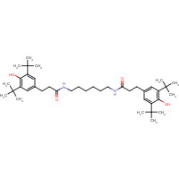 23128-74-7 3,3'-Bis(3,5-di-tert-butyl-4-hydroxyphenyl)-N,N'-hexamethylenedipropionamide chemical structure