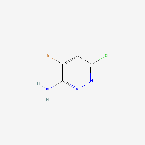 446273-59-2 3-Amino-4-bromo-6-chloropyridazine chemical structure