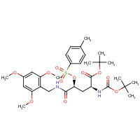 1262523-66-9 (2S,4S)-tert-butyl 2-((tert-butoxycarbonyl)amino)-5-oxo-4-(tosyloxy)-5-((2,4,6-trimethoxybenzyl)amino)pentanoate chemical structure