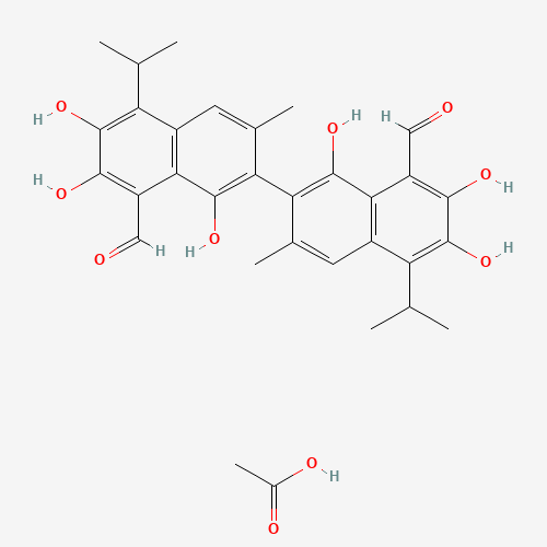 12542-36-8 Gossypol-acetic acid chemical structure